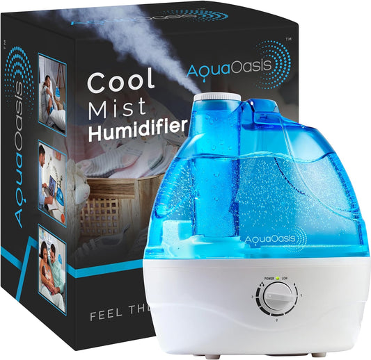 ® Cool Mist Humidifier (2.2L Water Tank) Quiet Ultrasonic Humidifiers for Bedroom & Large Room - Adjustable -360 Rotation Nozzle, Auto-Shut Off, Humidifiers for Babies Nursery & Whole House
